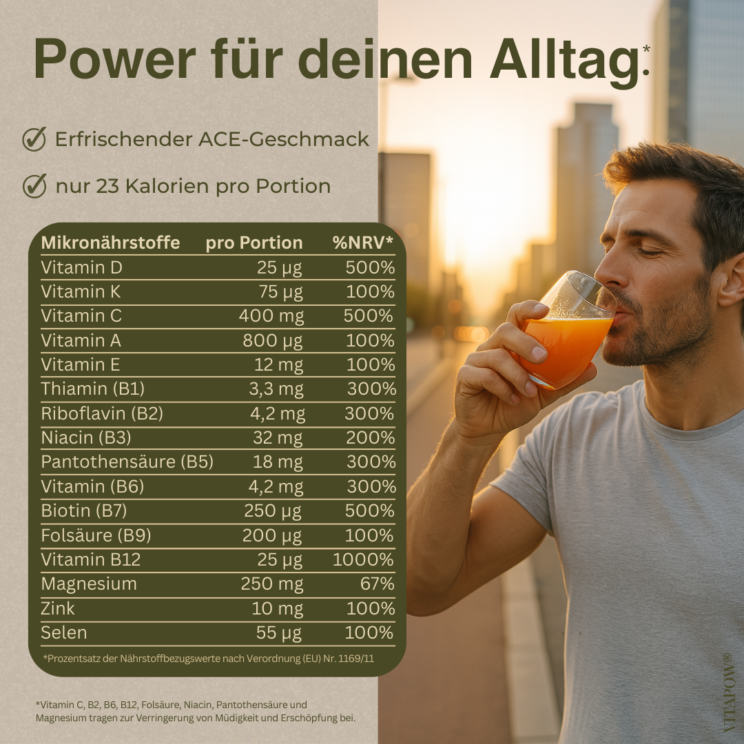 Multivitamin-Pulver + Magnesium, Zink, Selen