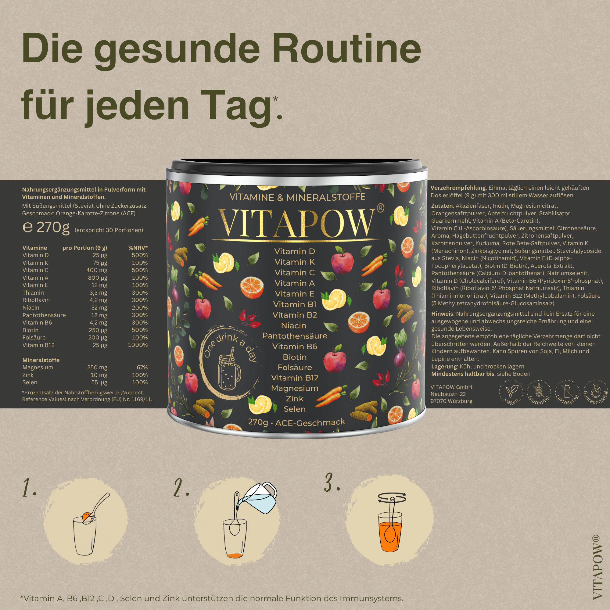 Multivitamin Pulver