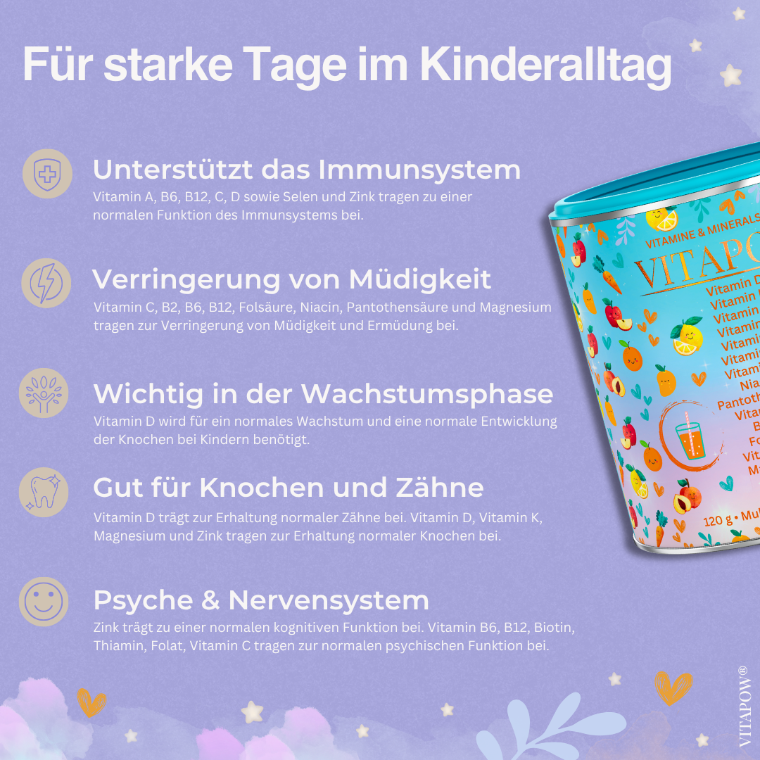 Multivitamin-Pulver Kids