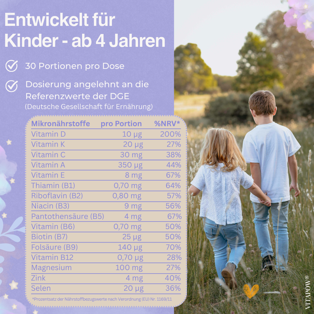 Multivitamin-Pulver Kids