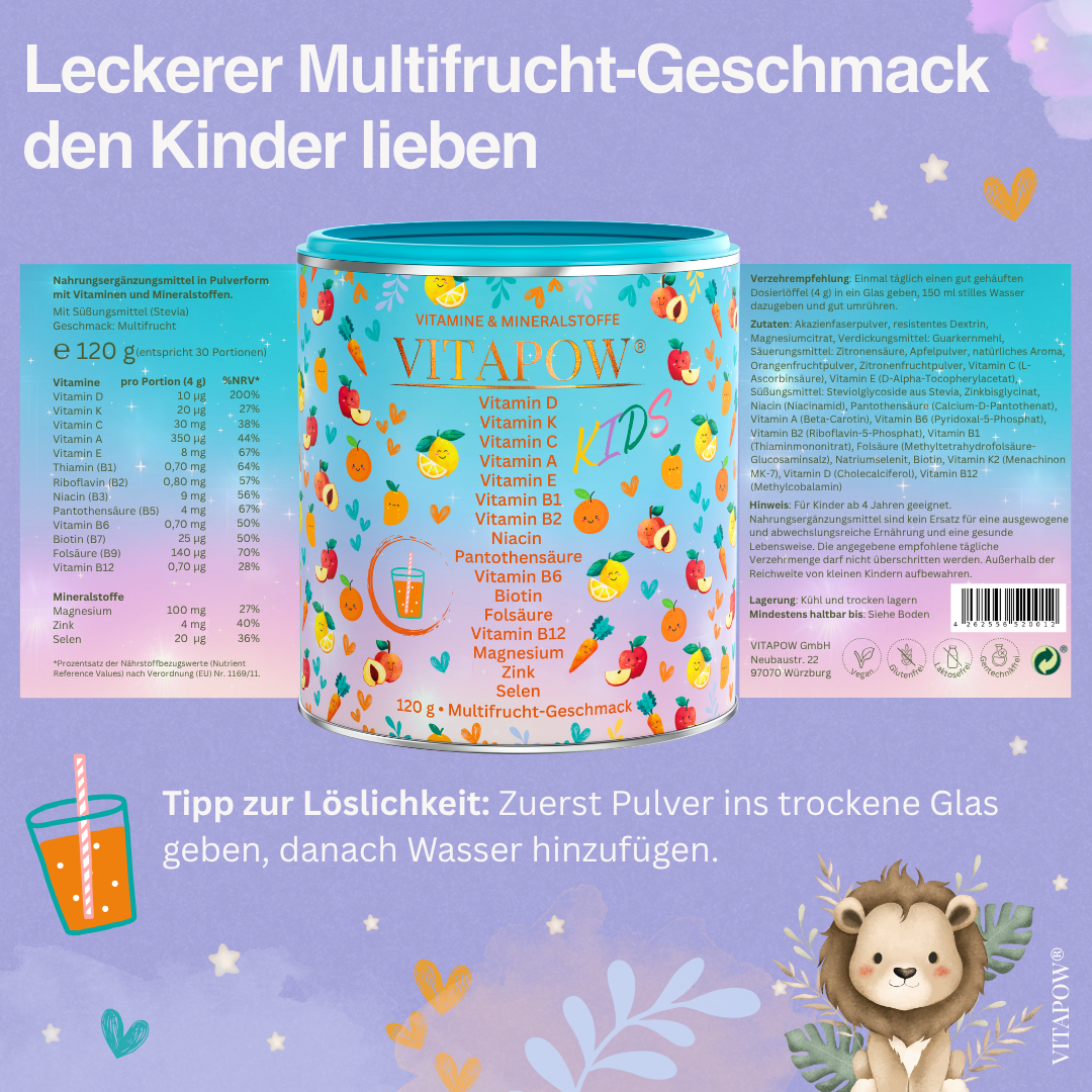 Multivitamin-Pulver Kids