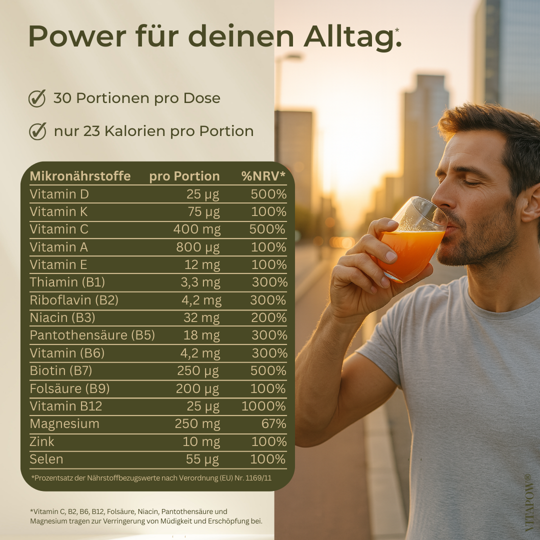 Multivitamin-Pulver + Magnesium, Zink, Selen